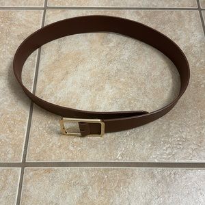Brown belt with square gold buckle - 5 for $25 for items marked with ⭐️